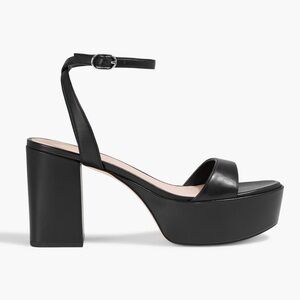 Stuart Weitzman Black Gala Platform Heels